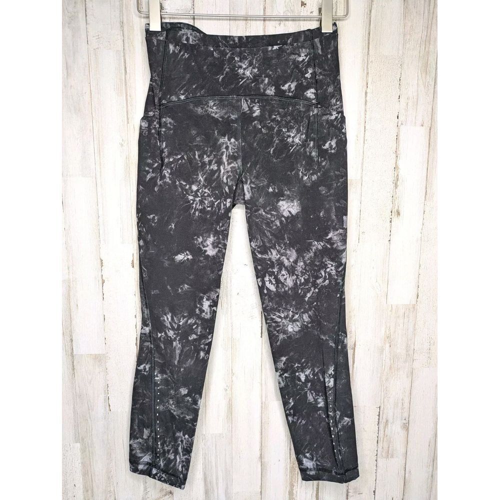 Lululemon Swift Speed High-Rise Crop 21" Size 4 Aquila Black